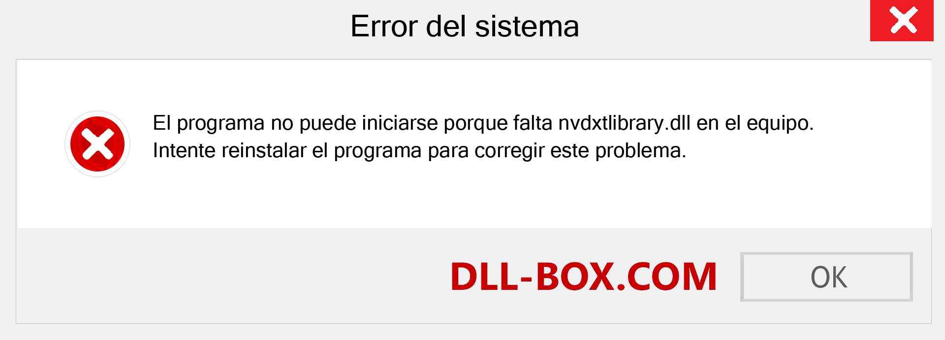 ¿Falta el archivo nvdxtlibrary.dll ?. Descargar para Windows 7, 8, 10 - Corregir nvdxtlibrary dll Missing Error en Windows, fotos, imágenes